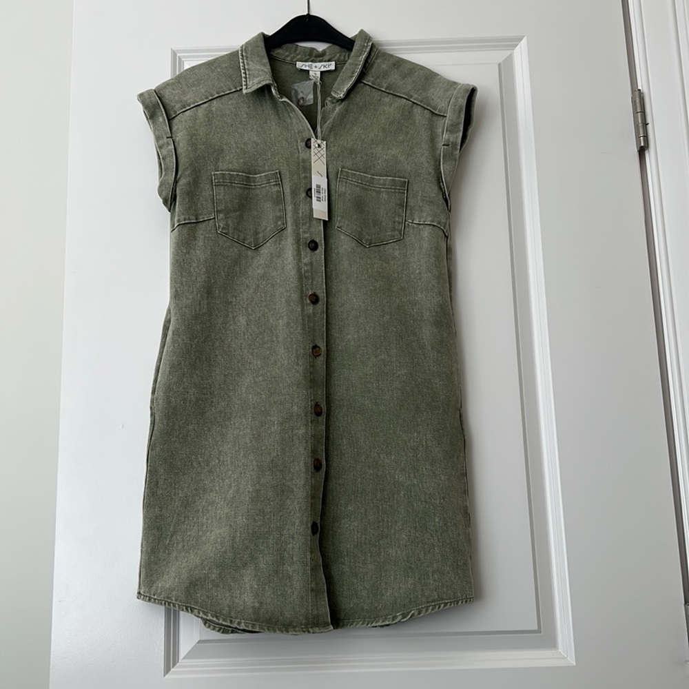 Olive Green Dress